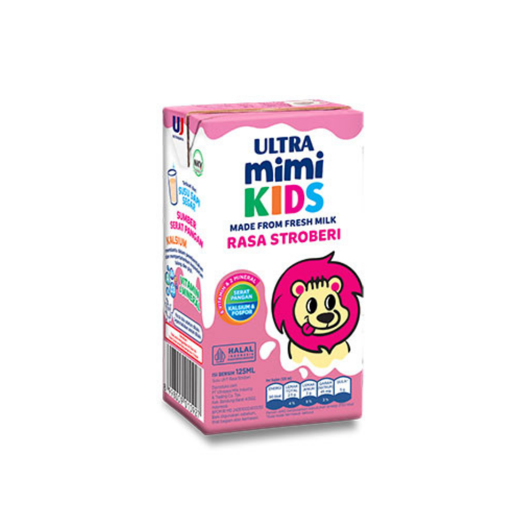 Susu Ultra Mimi Rasa Stroberi 125ml - 40 PCS